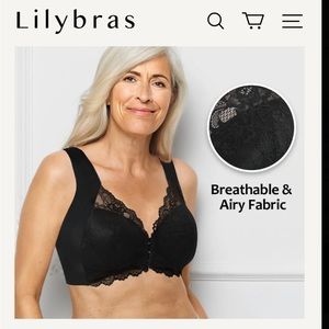 Lily Bras Front Closure Shaping Push Up Wireless Breathable
